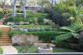 Caringbah South Nsw Sitedesign Studios Landscape Architecture Sloped Garden Australian Native Garden Landscape Design