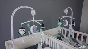 Banc de lit pas cher. Deco Chambre Jumeaux Mixte Theme Pingouin La Fee Biscotte