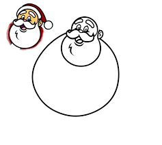 See more ideas about christmas crafts, santa claus drawing, christmas art. How To Draw An Outline Of A Cartoon Santa Claus