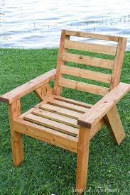 Wood pallet outdoor furniture ideas easy wooden chairs. Outdoor Lounge Chair Build Plans Houseful Of Handmade