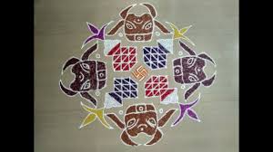 Pulli (dots) are arranged in a specific sequence, which is joined to make the particular kolam design. Mattu Pongal Kolam With Dots 18 6 6 Pongal Rangoli With Colours Special Rangoli For Mattu Pongal Youtube