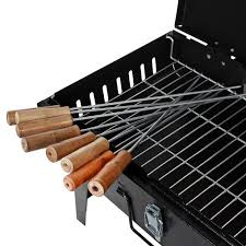 Now, all you need is the grill! Bkr Iron Suitcase Charcoal Bbq Grill With 8pcs Skewers Set Hm0601
