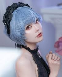 Ayanami Rei black dress version 🪻🪻 Last few days I have some small flu  and cough, didn't able to post anything new~ a lot people sick lately,  please take care everyone!! now