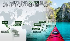 Foreign nationals who require a visa to enter malaysia must apply and obtain a visa in advance at any malaysian representative office abroad before entering the. Visa Abroad Countries Where Brits Don T Need A Visa Travel News Travel Express Co Uk