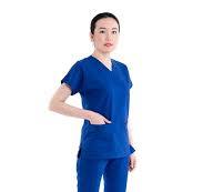 Soft Comfortable Blue Nurse Scrub Set, Nurse Uniform, Custom ...