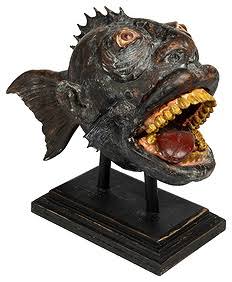The Manfish (homo Piscis) Sideshow Sculpture. Mixed Media S...