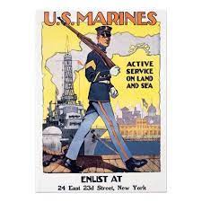 The marine corps recruiting command is a command of the united states marine corps responsible for military recruitment of civilians into the corps. Vintage Us Marines Recruiting Poster Us Marines Marines Recruitment Poster