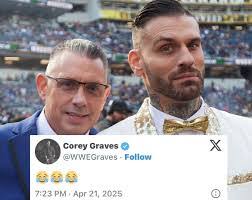 Corey Graves's Instagram, Twitter & Facebook