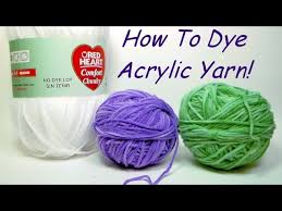 Let your yarn sit for at least 30 minutes. How To Dye Acrylic Yarn Youtube