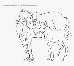 Heel veel leuke paarden kleurplaten. Horse And Foal Drawing At Getdrawings Kleurplaat Paard En Veulen Hd Png Download Transparent Png Image Pngitem