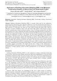 You need to know that models talk with different models for private references, so good reputation is extremely important if you want to become a malaysia top model. Application Of Building Information Modeling Bim In The Malaysian Construction Industry A Story Of The First Government Project Scientific Net