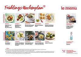 Gerichte auswählen für den gesunden wochenplan 1. Le Menu Einfach Raffiniert Kochen