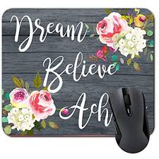 It also comes from working with people we care about.. Inspirational Quote Dream Believe Achieve Mouse Pad Watercolor Flowers On Faux Wood Mousepad Coworker Office Gifts Walmart Canada