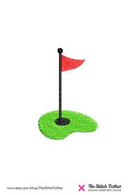 Mini Golf Hole Flag Machine Embroidery Design Hole Golf Etsy Machine Embroidery Machine Embroidery Designs Embroidery Designs