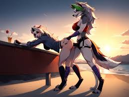 Cinematic, Loona Roxanne Wolf From Five Nights At Freddys Roxanne Fucking  Loona, Full Body AI Porn