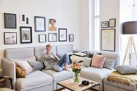My Home Living Room Vallentuna Couch By Ikea With Pillows By Westwing Now Me Home Living Room Ikea Living Room Vallentuna