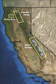 ˈsjera neˈβaða, snowy range) is a mountain range in the western united states, between the central valley of california and the basin and range province. Glaciers Of California Glaciers Of The American West