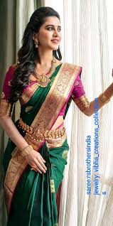 Check out our wedding saree selection for the very best in unique or custom, handmade pieces from our dresses shops. Fashion Designers Wedding Sarees Source By Nikitasaini1 Women Fashion Indian Wedding Saree Blouse Designs Bridal Blouse Designs Bridal Sarees South Indian