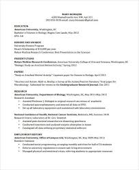 11 Student Curriculum Vitae Templates Pdf Doc Free Premium Vita Template