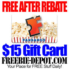 Check spelling or type a new query. Free After Rebate 15 Fandango Movie Gift Card Free Movies Limited Time Offer Freebie Depot