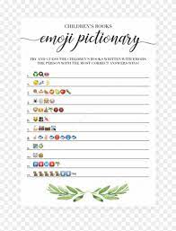 Spice up your baby shower game repertoire! Printable Emoji Pictionary Baby Shower Games Instant Emoji Baby Shower Game Free Printable Hd Png Download 819x1024 2927449 Pngfind