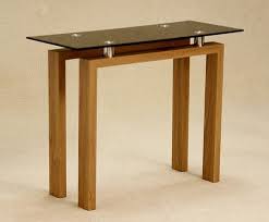 The most common folding sofa table material is wood. Diana Black Glass Console Table Hl296 18