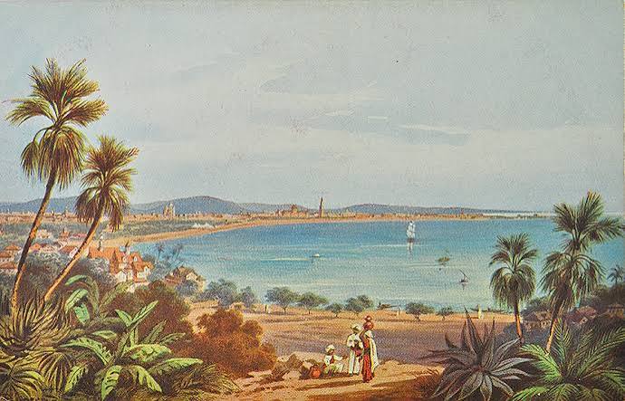 View of Colaba & Back Bay Bombay In 1800s - Past-India