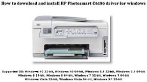 Download the latest hp (hewlett packard) photosmart c6100 device drivers (official and certified). How To Download And Install Hp Photosmart C6180 Driver Windows 10 8 1 8 7 Vista Xp Youtube