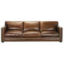 Canape Cuir 4 5 Places Fixe Marron Dandy Leather Sofa White Dining Room Furniture Sofa Scandinavian Style