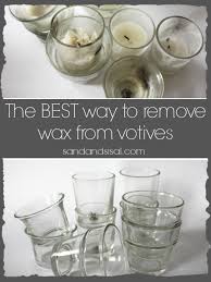 Fill a sink or deep pan with hot water. The Best Way To Remove Wax From Votives Sand And Sisal