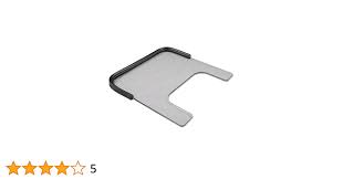 3/8'' Polycarbonate Wheelchair Tray with Rubber Rim X-Wide Size with  Included Tray Mounting Straps