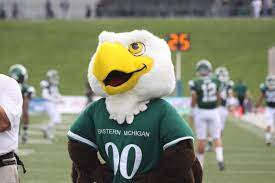 Swoop The Eagle Eastern Michigan University Mascot Eastern Michigan Akron Zips