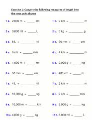 length mass and capacity worksheet