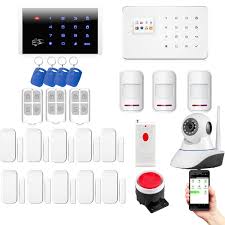 Fuers G18 Wireless Touch Keypad Home Office Gsm Security Alarm System Diy Kit W Wifi 720p Ip Camera Night V Home Security Home Security Systems Security Alarm