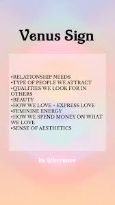 Venus Sign Astrology Meaning Astrology Meaning Zodiac Sign Facts Sign Meaning