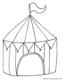 Carnival Coloring Pages Circus Crafts Circus Tent Circus Theme