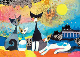 Heye 1000 Parcalik Puzzle Laces Kedi Sanati Kedi
