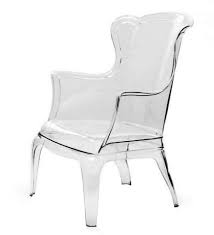 Free Shipping Modern Lucite Ghost Wingback Chair Clear Acrylic Armchair Acrylic Chair Chair Chairs For Sale