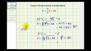 Para transformar 35 °c a grados fahrenheit tienes que multiplicar 35 x 9/5 y después sumarle 32. Conversion De 35 Fahrenheit A Centigrados Conversion De Fahrenheit A Celsius