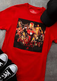 Marvel avengers button up hawaiian shirt. Men S Marvel Iron Man Saga T Shirt
