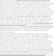 Fensic Psychology Research Proposal Topics Example Research Proposal Research Proposal Example Psychology Research