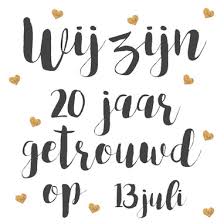 Leuke Kaartjes Nl 20 Jaar Getrouwd