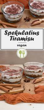 Veganes Spekulatius Tiramisu Weihnachtliches Dessert Purelimon Rezept Spekulatius Tiramisu Vegane Desserts Einfacher Nachtisch