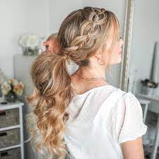 Melissa Cook Missy On Instagram 4 Strand Braid Pony I Get So Many Questions When I Wear This Bra Hair Braid Diy Hair Braid Videos Braids For Long Hair