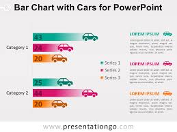 Bar Chart With Cars For Powerpoint Presentationgo Com