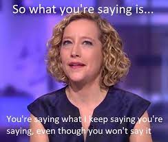 So What You Re Saying Is You Re Saying What I Keep Saying You Re Saying Even Though You Won T Say It Jordan Peterson Know Your Meme