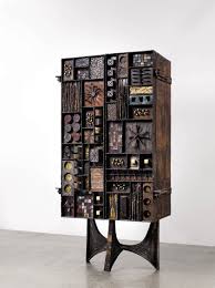 Paul Evans Sculpture Front Cabinet 1969 Executed By Paul Evans Studio Lacquered And Gilt Steel Est Courte Brutalist Furniture Furniture Designer Paul Evans