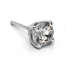 192 item(s) found page 2 of 8. Single Four Prong Diamond Stud Earring Setting In Platinum