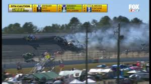 The following year, nascar enforced restrictor plates at the two a big wreck occurred in nascar overtime of the truck series race in october just after the leader parker kligerman took the white flag. It S The Big One 13 Trucks Involved In Huge Talladega Crash Sporting News