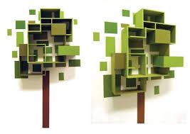 Lushlee Creative Bookshelves Tree Shelf Unique Shelves